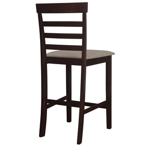 vidaXL Bar Stools 2 pcs Brown Fabric