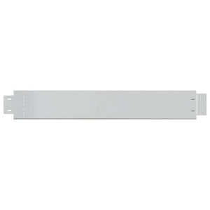 vidaXL Flexible Lawn Edging Set of 10 Galvanized Steel 100x14 cm