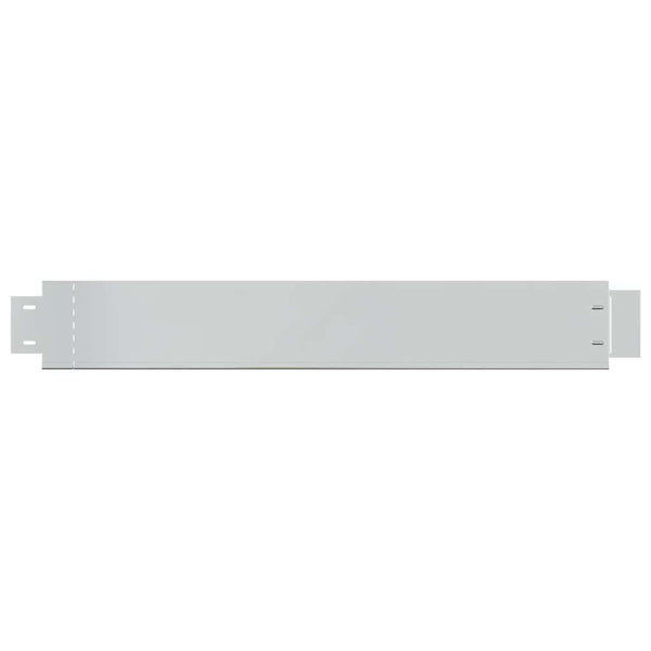 vidaXL Flexible Lawn Edging Set of 10 Galvanized Steel 100x14 cm