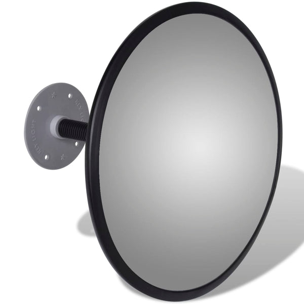 Traffic Mirror Convex Acrylic Black 30 cm Indoor