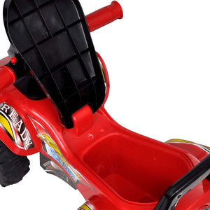 Red Ride-On Quad for Kids with Sound and Light