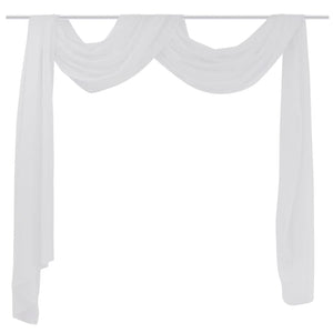 Sheer Voile Swag 140 x 600 cm White