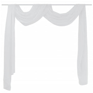 Sheer Voile Swag 140 x 600 cm White