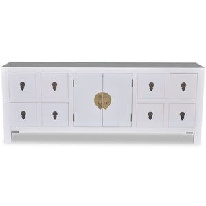 vidaXL Sideboard Wood Asian Design 8 Drawers 2 Doors