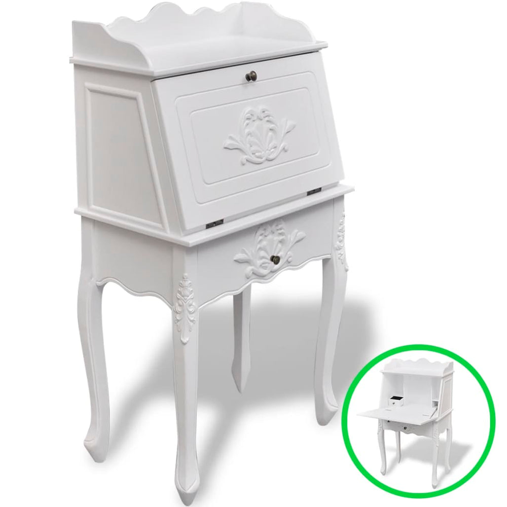 French Country Style Wooden Secretary Desk