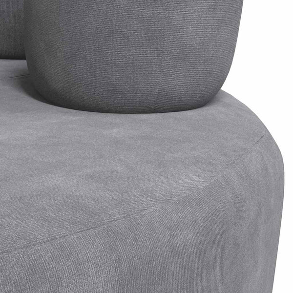 vidaXL Armchair Hand-Shaped Grey Velvet