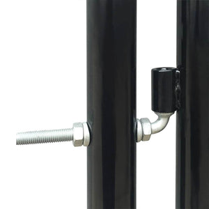 vidaXL Black Single Gate for Fences 300 x 100 cm
