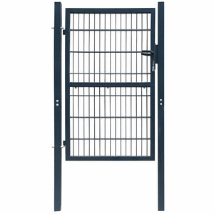 vidaXL 2D Garden Gate (Single) Anthracite 100x140 cm
