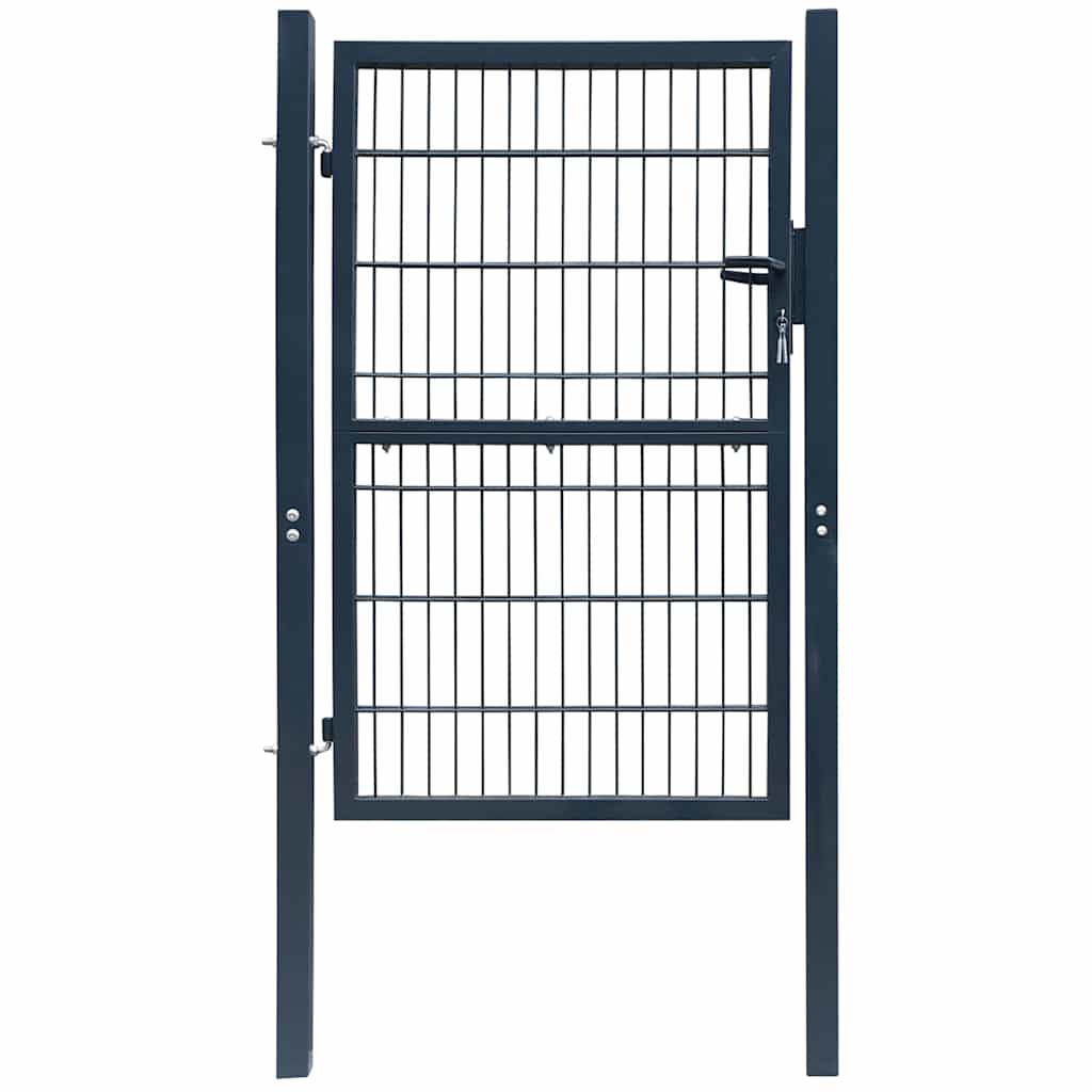 vidaXL 2D Garden Gate (Single) Anthracite 100x140 cm