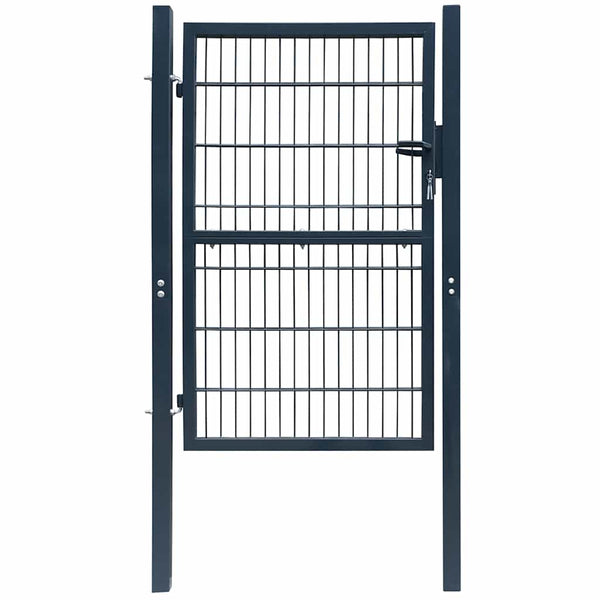 vidaXL 2D Garden Gate (Single) Anthracite 100x140 cm