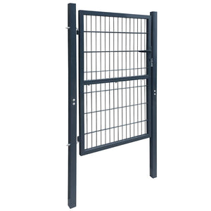 vidaXL 2D Garden Gate (Single) Anthracite 100x140 cm
