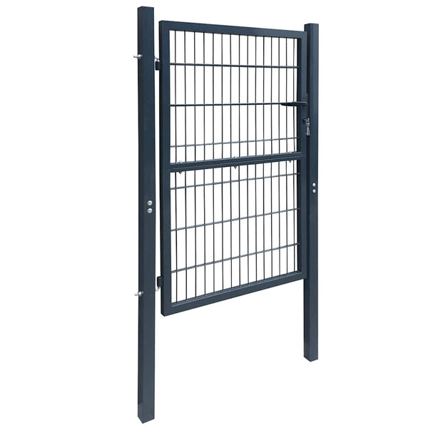 vidaXL 2D Garden Gate (Single) Anthracite 100x140 cm