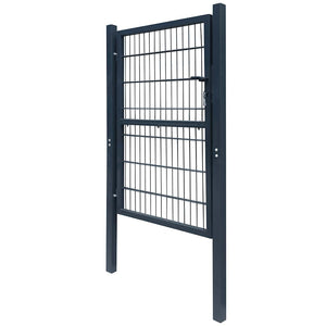 vidaXL 2D Garden Gate (Single) Anthracite 100x140 cm