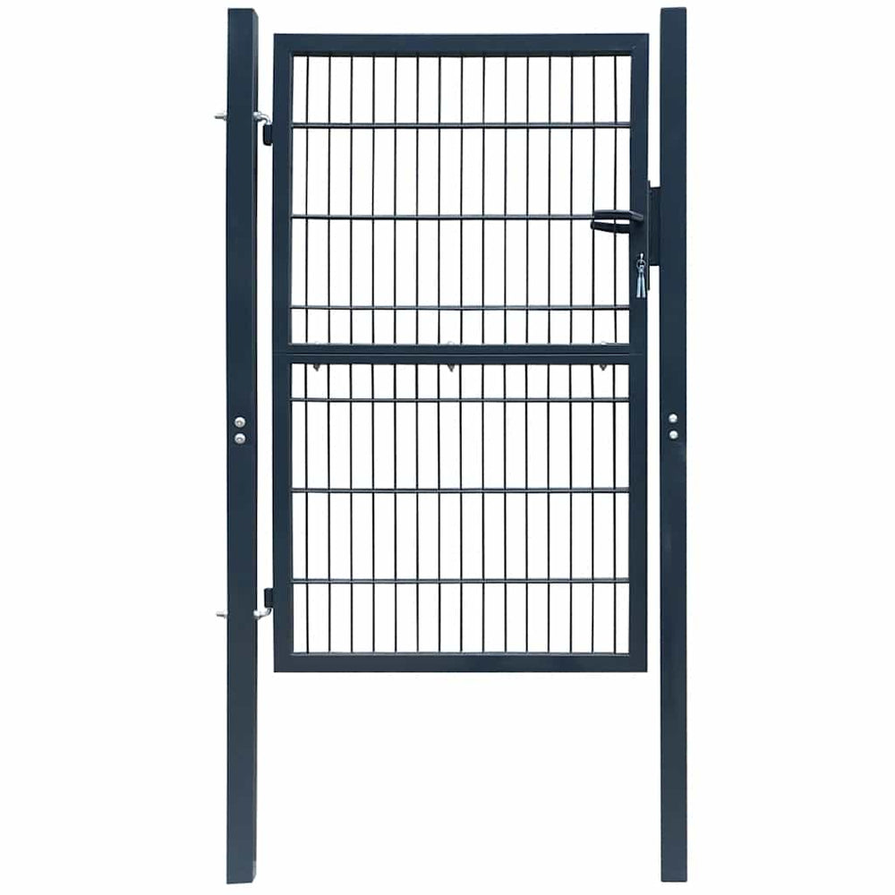 vidaXL 2D Garden Gate (Single) Anthracite 100x160 cm
