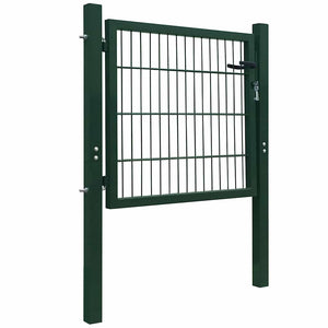 vidaXL 2D Garden Gate (Single) Green 100x80 cm