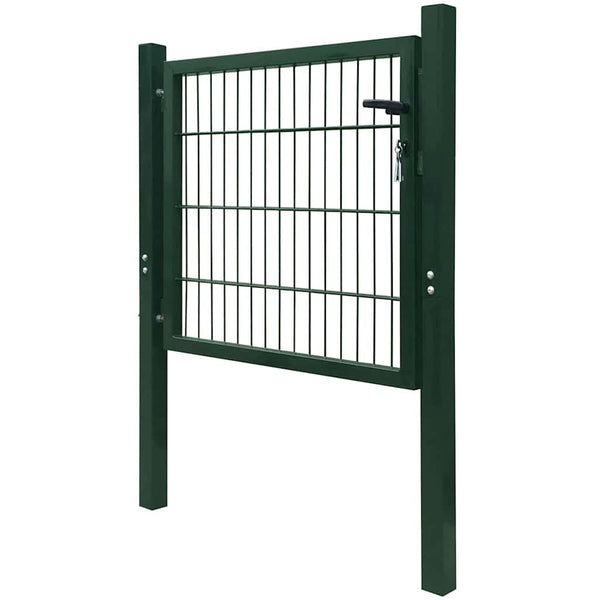 vidaXL 2D Garden Gate (Single) Green 100x80 cm