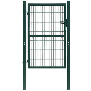 vidaXL 2D Garden Gate (Single) Green 100x140 cm