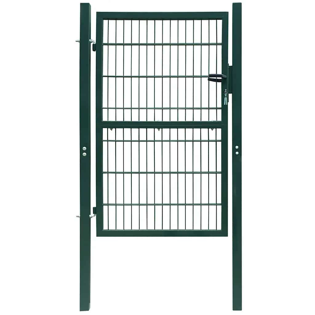 vidaXL 2D Garden Gate (Single) Green 100x140 cm