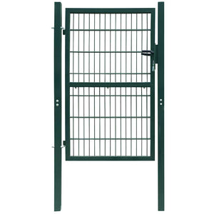 vidaXL 2D Garden Gate (Single) Green 100x180 cm