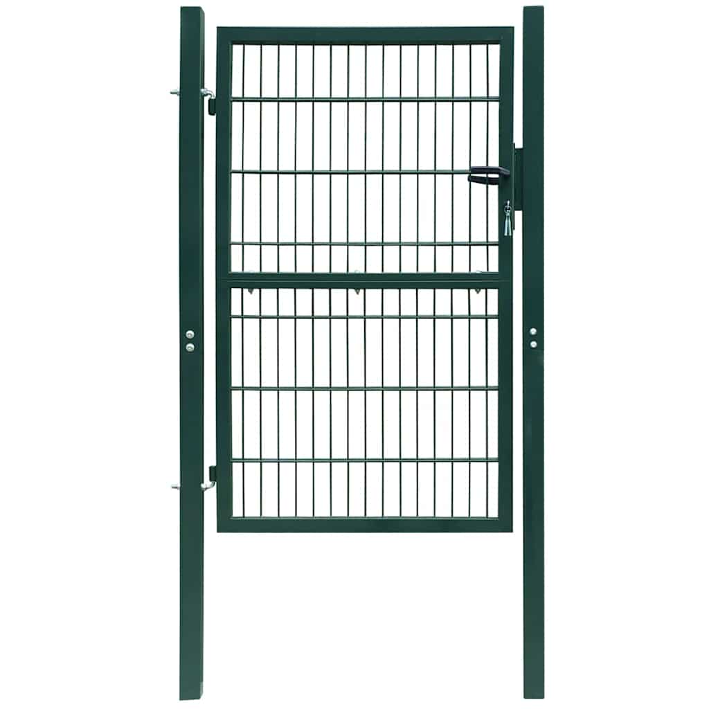 vidaXL 2D Garden Gate (Single) Green 100x180 cm