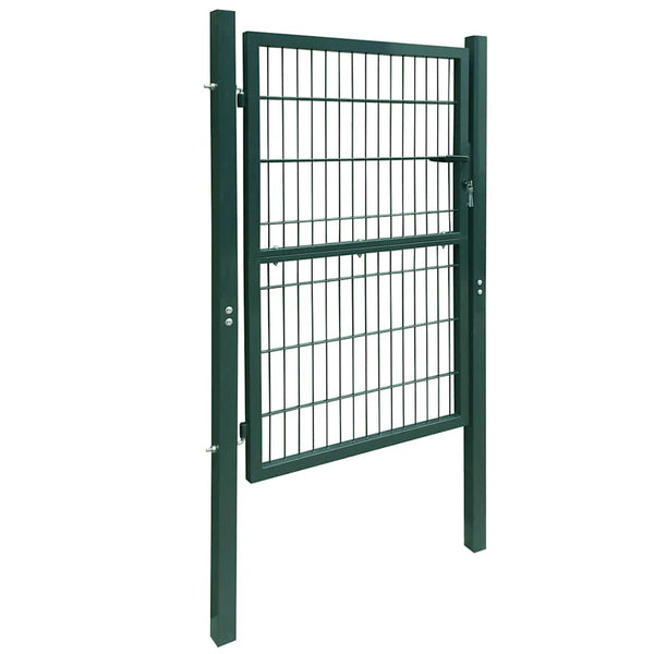 vidaXL 2D Garden Gate (Single) Green 100x180 cm