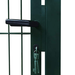 vidaXL 2D Garden Gate (Single) Green 100x180 cm