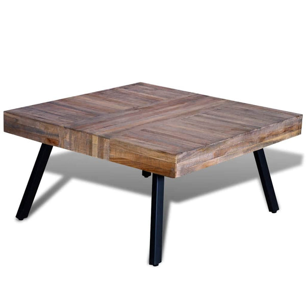 vidaXL Square Coffee Table Reclaimed Teak