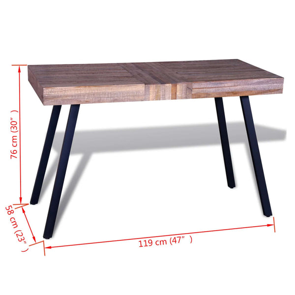 vidaXL Reclaimed Teakwood Table