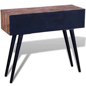 vidaXL Console Table with 3 Drawers Reclaimed Teak