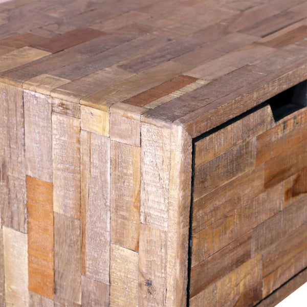 vidaXL Console Table with 3 Drawers Reclaimed Teak