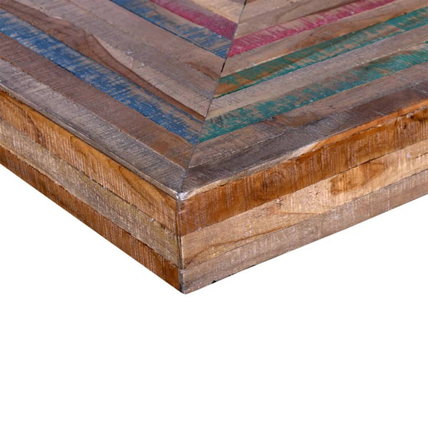 vidaXL Coffee Table with V-Legs Reclaimed Teak