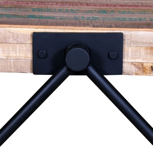 vidaXL Coffee Table with V-Legs Reclaimed Teak