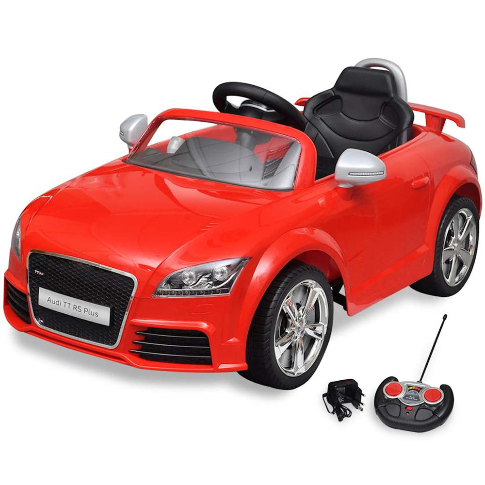 vidaXL Ride-On Car for Kids Audi TT RS with Remote Control Red