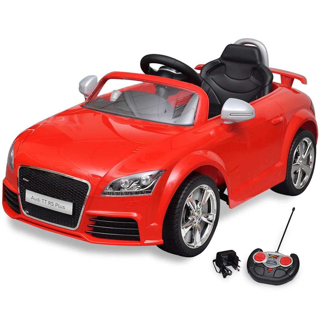 vidaXL Ride-On Car for Kids Audi TT RS with Remote Control Red