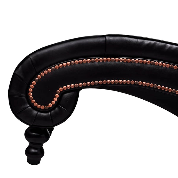 vidaXL Chaise Lounge Brown Faux Leather