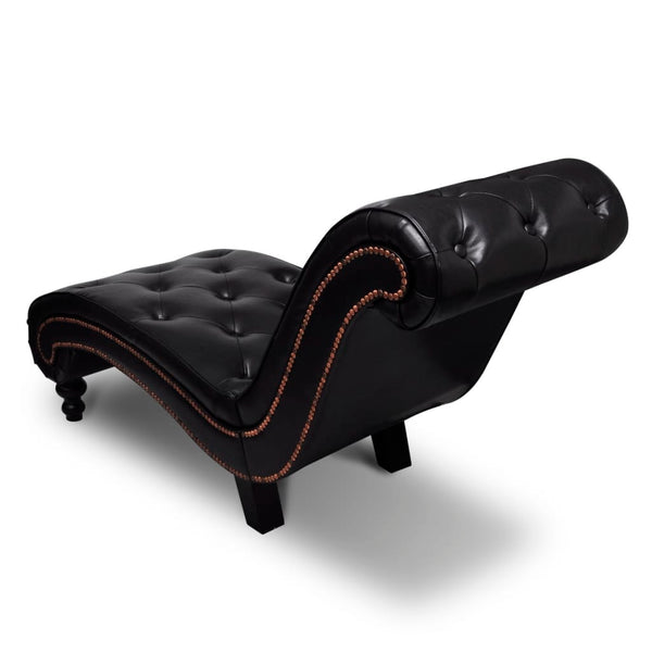 vidaXL Chaise Lounge Brown Faux Leather