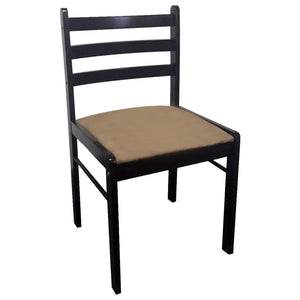 vidaXL Dining Chairs 4 pcs Brown Solid Rubberwood and Velvet