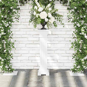 vidaXL Pedestal Plant Stand Classic Style Square MDF
