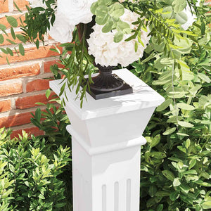 vidaXL Pedestal Plant Stand Classic Style Square MDF