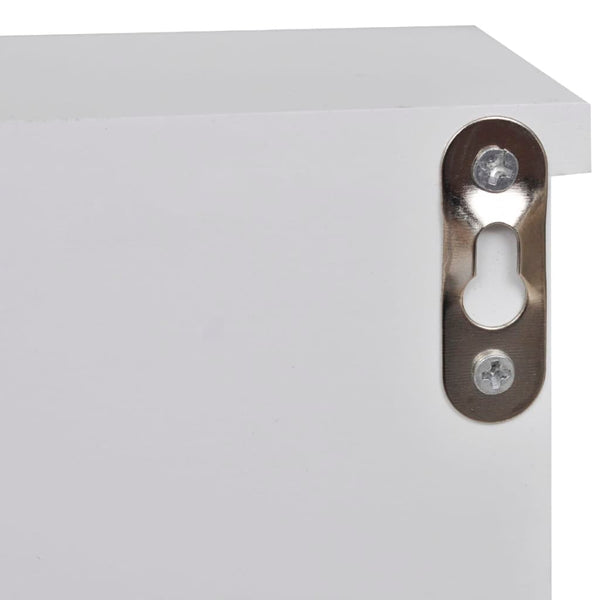 vidaXL Wall-Mounted Key Cabinet with Doors and Hooks