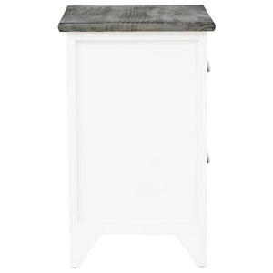 vidaXL Nightstands 2 pcs with 2 Drawers Grey and White