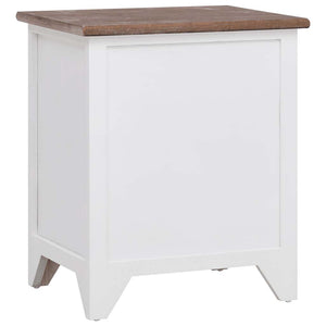 vidaXL Nightstands 2 pcs. with 2 Drawers Brown and White