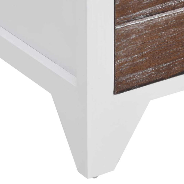 vidaXL Nightstands 2 pcs. with 2 Drawers Brown and White