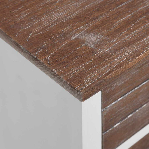 vidaXL Nightstands 2 pcs. with 2 Drawers Brown and White