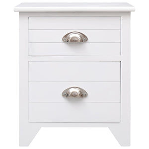 vidaXL Nightstands 2 pcs. with 2 Drawers White