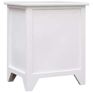 vidaXL Nightstands 2 pcs. with 2 Drawers White