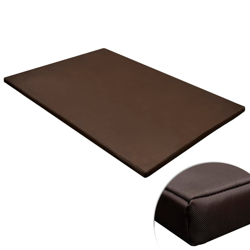 vidaXL Flat Rectangular Dog Mat Brown L
