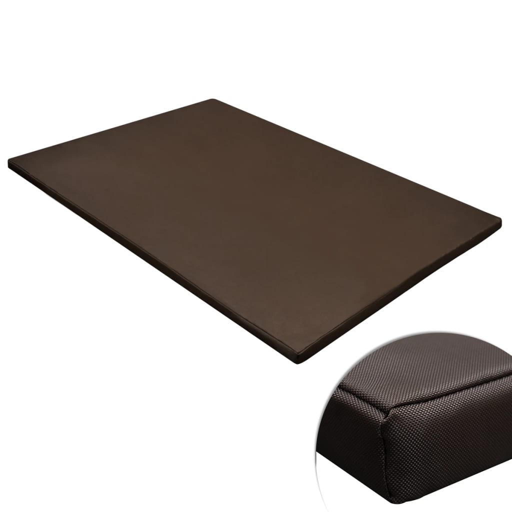 vidaXL Flat Rectangular Dog Mat Brown L