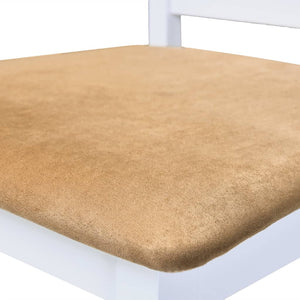 vidaXL Bar Table and 4 Bar Stools Wood White