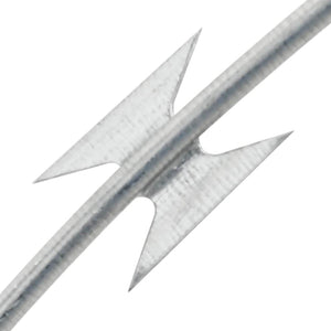 BTO-22 Concertina Razor Wire with Clips Galvanized Steel 60 m